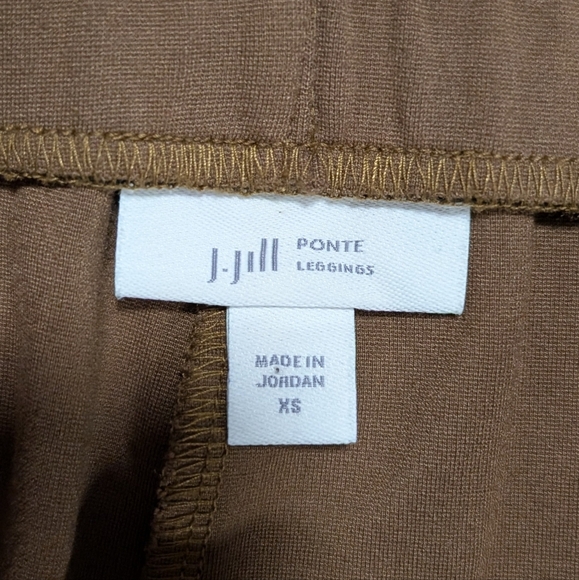 J.‎ Jill Tan Brown High-Waisted Pointe Leggings Size Xs - Picture 3 of 3